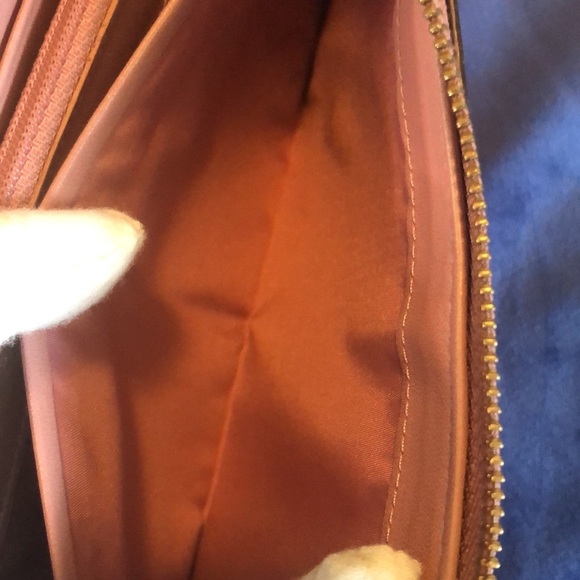 Coach Double Zip Around Wallet Wristlet, Mauve - Picture 12 of 14